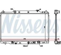 NISSENS Radiador, refrigeración del motor para HONDA: Stream (Ref: 68104)