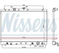 Radiador de agua Aletas refrigeración soldadas 68116 NISSENS para HONDA