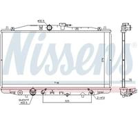 Radiador, refrigeración de motor NISSENS 68152