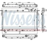 Radiador de agua Aletas refrigeración soldadas 68559 NISSENS para MAZDA MX-5 I