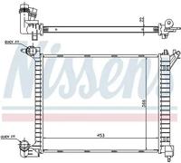 Radiador de agua Aletas refrigeración soldadas 69704A NISSENS para MINI MINI