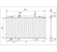 VALEO Radiador, refrigeración del motor para MAZDA: 6 (Ref: 701168)