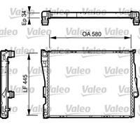 Valeo Radiador de refrigeración del motor 734276