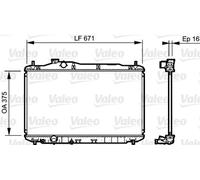 Radiador de agua Aletas refrigeración soldadas 735243 VALEO para HONDA