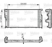 Radiador, refrigeración de motor VALEO 735612