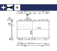 MAHLE CR 1314 000S refrigeración agua y freón