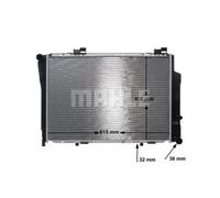 Radiador de agua Aletas refrigeración soldadas CR 270 000S MAHLE