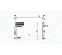 MAGNETI MARELLI 350213152000 Radiador, refrigeración del motor