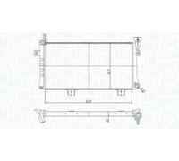 Magneti Marelli Radiador de refrigeración para motor 350213180600