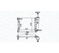 MAGNETI MARELLI 350213183900 Radiador, refrigeración del motor