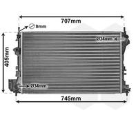 VAN WEZEL 37002338 Radiador, refrigeración del motor