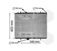 VAN WEZEL Radiador, refrigeraciÃ³n del motor para PEUGEOT: 407, 307, 207, 2008, 208 & CITROÃN: C5, C3, C4 Cactus, C-ElysÃ©e, C3 Aircross (Ref: 40002255)