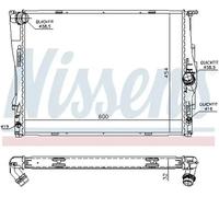 Radiador de agua Aletas refrigeración unidas mecánicamente 60786A NISSENS