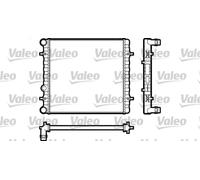Radiador de agua Aletas refrigeración unidas mecánicamente 731606 VALEO para VW