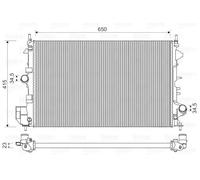 VALEO 734981 Radiador, refrigeración del motor
