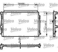 VALEO Radiador refrigeración del motor 735559 para SKODA, SEAT y VW