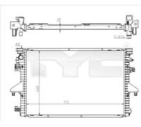 TYC Radiador, refrigeración del motor para VOLKSWAGEN: Transporter (Ref: 737-0069)