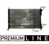Radiador de agua Aletas refrigeración unidas mecánicamente CR 130 000P MAHLE