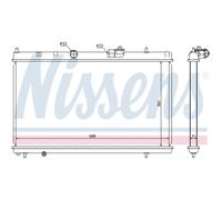 NISSENS Radiador, refrigeración del motor para CITROËN: C8, C5 & PEUGEOT: 607, 807 (Ref: 636013)