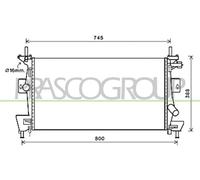 Radiador De Agua Compatible Para Ford Focus III Turnier C-Max II DXA/CB7 DXA/CEU