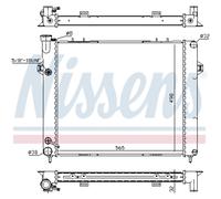 Radiador De Agua Compatible Para Jeep Grand Cherokee I ZJ ZG 4.0i 4x4 4.0 Laredo