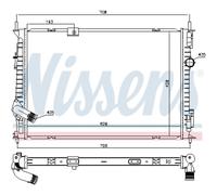 Radiador De Agua Compatible Para Nissan Qashqai +2 I J10 JJ10 1.6 DCI