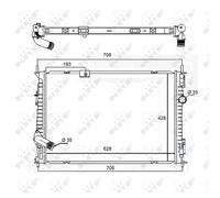 Radiador De Agua Compatible Para Nissan Qashqai +2 I J10 JJ10 1.6 DCI