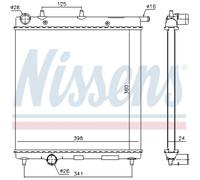Radiador, refrigeración de motor NISSENS 61278