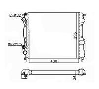 NRF 58934A Radiador, refrigeración del motor