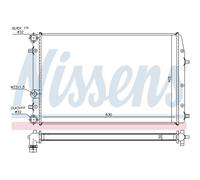 NISSENS 67322 Radiador, refrigeración del motor