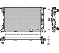 Radiador de agua DRM02024 DENSO para AUDI A7 Sportback A6 C7 A6 C7 Avant A5 Q5