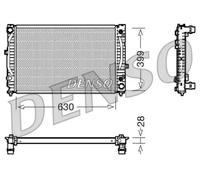 DENSO Radiador refrigeración del motor Ancho de red 399mm Longitud de red 630mm Profundidad de red 28mm DRM02031