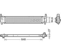 DENSO DRM02042 Radiador, refrigeración del motor