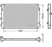 Radiador de agua DRM02044 DENSO para VW SKODA SEAT AUDI CUPRA