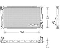 Radiador de agua DRM05003 DENSO para BMW X1 Z4 Roadster 3 Coupé 3 3 Touring