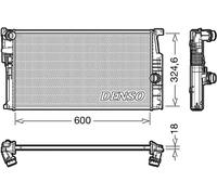 DENSO Radiador, refrigeración del motor para BMW: Série 3, i3, Série 1, Série 4, Série 2 (Ref: DRM05017)