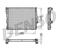 Radiador de agua DRM05069 DENSO para BMW 3 Descapotable 3 3 Coupé 3 Touring