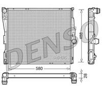 Radiador de agua DRM05090 DENSO para BMW X3