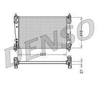Radiador de agua DRM09111 DENSO para FIAT ABARTH OPEL LANCIA ALFA ROMEO