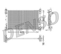 Radiador de agua DRM09115 DENSO para FIAT ALFA ROMEO