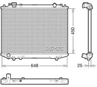Radiador de agua DRM10117 DENSO para FORD RANGER