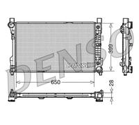 Radiador de agua DRM17079 DENSO para MERCEDES-BENZ CLASE C T-Model CLASE C CLK