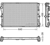 Radiador de agua DRM17103 DENSO para MERCEDES-BENZ CLASE C CLASE C T-Model GLC