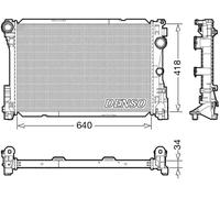 Radiador de agua DRM17115 DENSO para MERCEDES-BENZ CLS SL SLK CLASE GLK