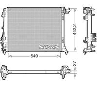 Radiador de agua DRM23114 DENSO para RENAULT MEGANE IV Hatchback SCÉNIC IV
