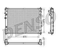Radiador de agua DRM36012 DENSO para SUBARU TRIBECA