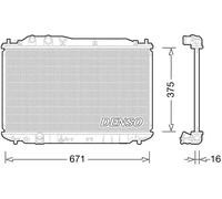 Radiador de agua DRM40028 DENSO