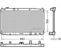 DENSO Radiador, refrigeración del motor para HONDA: Jazz (Ref: DRM40035)