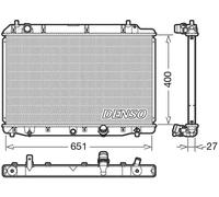 Radiador de agua DRM40036 DENSO para HONDA FR-V CR-V II