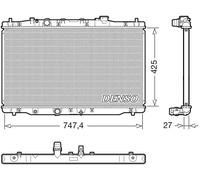DENSO DRM40054 Radiador, refrigeración del motor